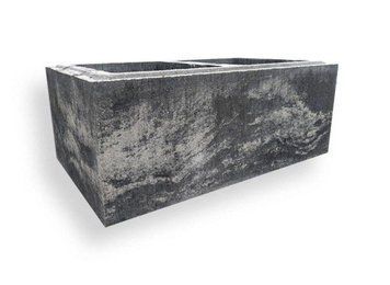 Блок на паркан модульний стовпчиковий Чорний Онікс, 30&times;19&times;50 см BLOK-STOVP-CHORNYI-ONIKS фото